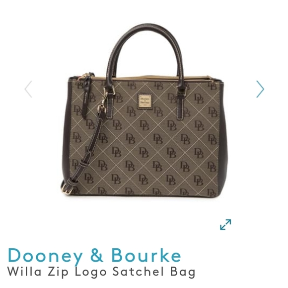 Dooney & Bourke Willa Zip Large Satchel Bag NWT - Picture 14 of 14